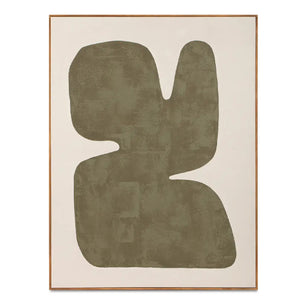 Modern European furniture - Green Abstract Framed Painting - www.oroa.com