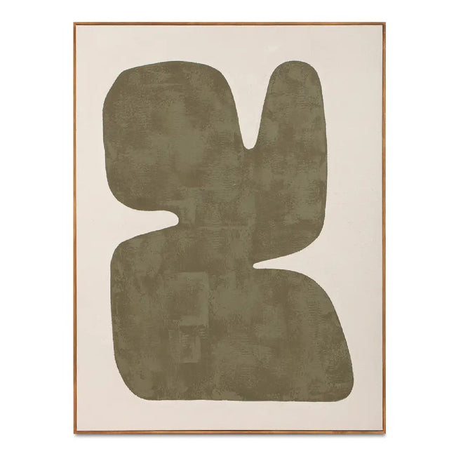 Modern European furniture - Green Abstract Framed Painting - www.oroa.com