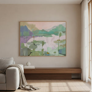 Modern European furniture - Pastel Landscape Framed Painting - www.oroa.com