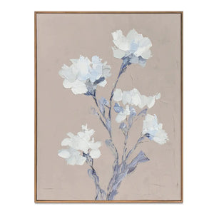 Modern European furniture - White Floral Framed Painting - www.oroa.com