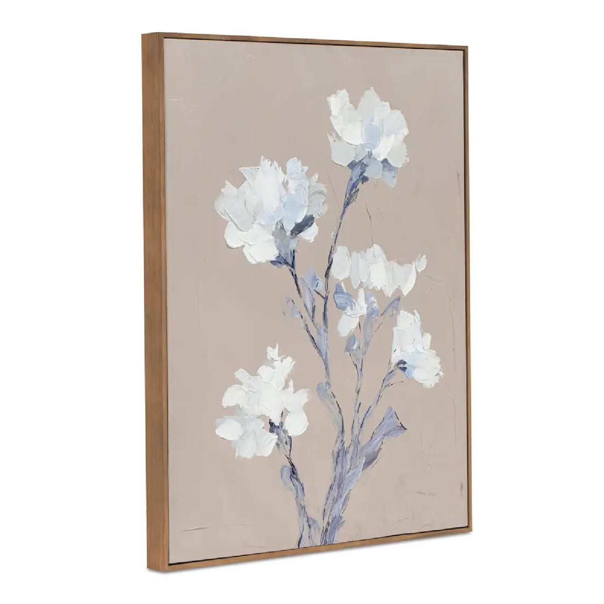 Modern European furniture - White Floral Framed Painting - www.oroa.com