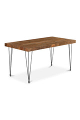 Modern European furniture - Natural Pine Wood Dining Table S - www.oroa.com