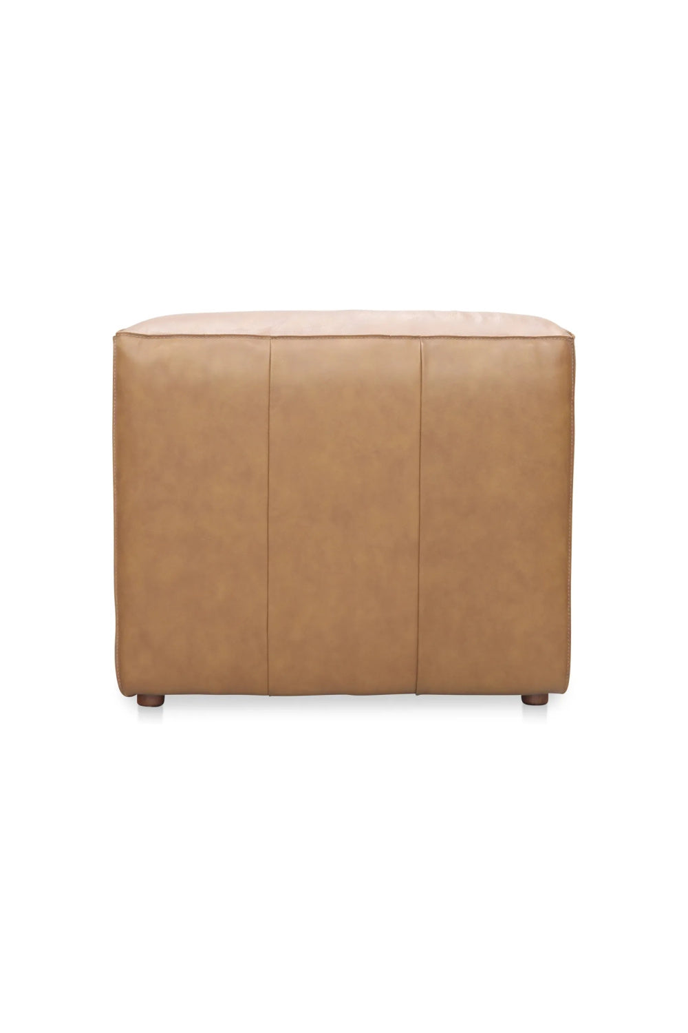 Modern European furniture - Tan Leather Slipper Chair - www.oroa.com