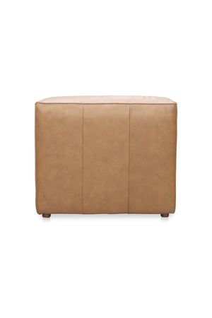 Modern European furniture - Tan Leather Slipper Chair - www.oroa.com