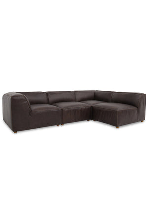 Top-Grain Leather Sectional Sofa | Novi Living Form