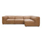 Modern European furniture - Top-Grain Leather Sectional Sofa - www.oroa.com