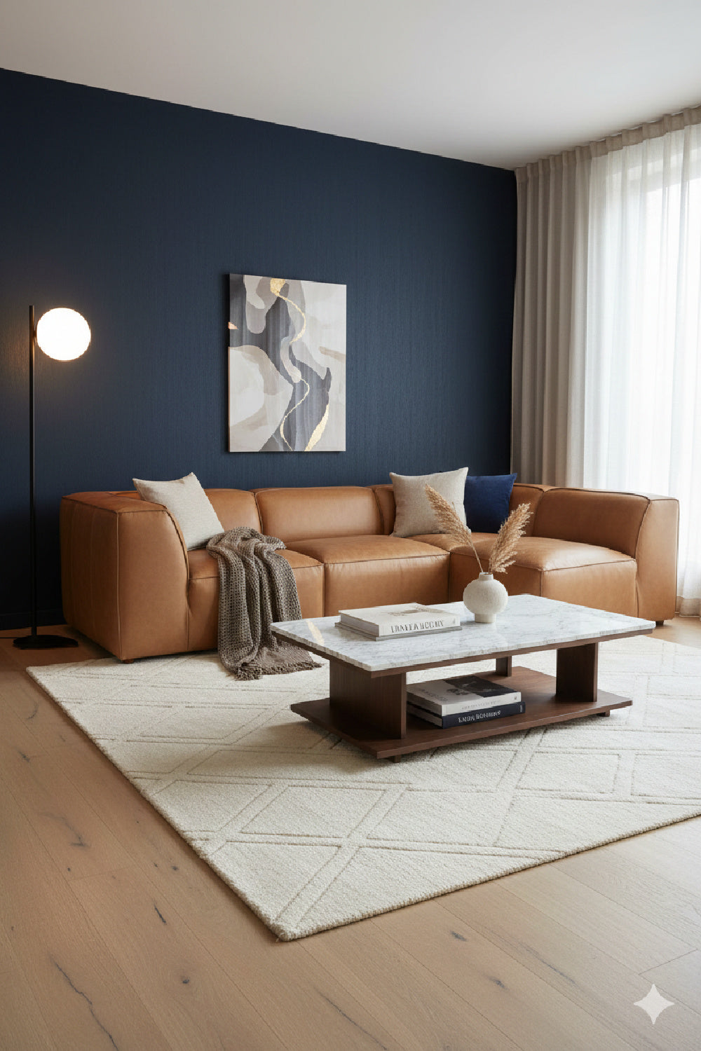 Top-Grain Leather Sectional Sofa | Novi Living Form