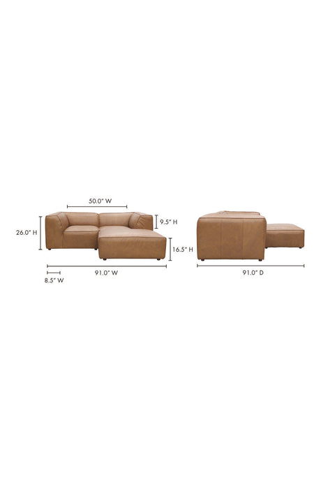 Modern European furniture - Contemporary Off White Modular Sofa - www.oroa.com