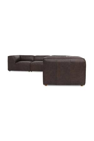 Modern European furniture - L-Shaped Leather Sectional Sofa - www.oroa.com