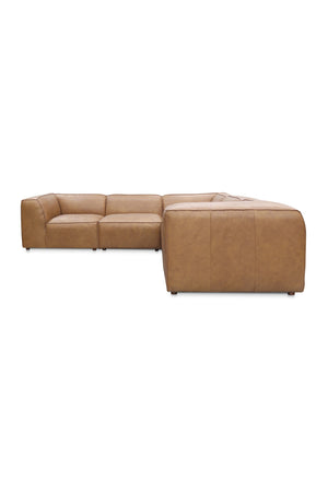 Modern European furniture - L-Shaped Leather Sectional Sofa - www.oroa.com
