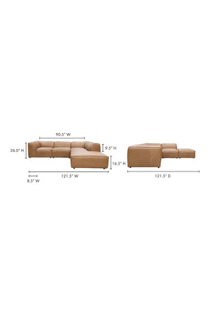 Leather Modular Sectional Sofa | Novi Living Form