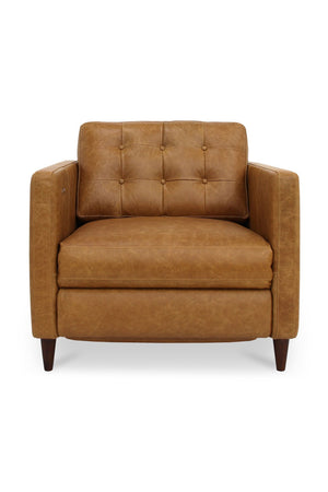 Mid-Century Leather Recliner Chair | Novi Living Bridgers Power | Oroa.com