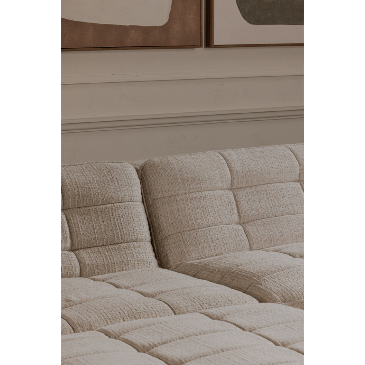 Grid Channeled Ottoman | Novi Living Lino