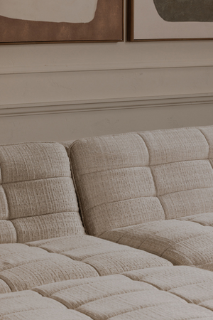 Grid Channeled Ottoman | Novi Living Lino | Oroa.com