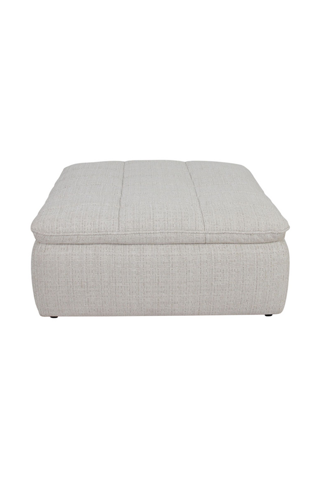 Grid Channeled Ottoman | Novi Living Lino | Oroa.com