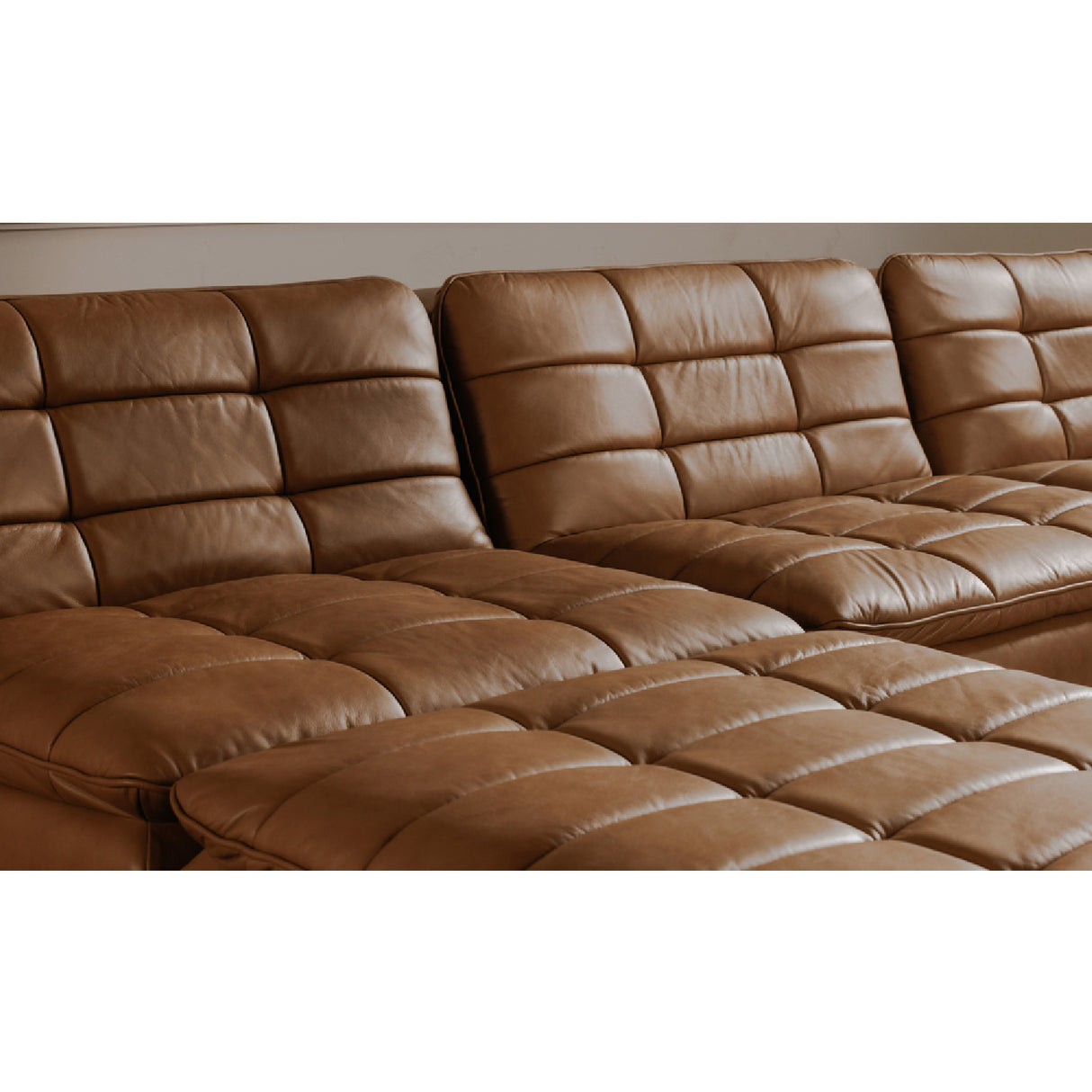 Grid Channeled Ottoman | Novi Living Lino