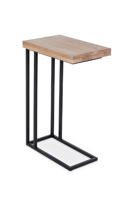 C-Shaped Oak Side Table | Novi Living Mila | Oroa.com
