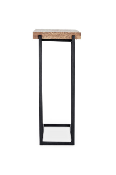 Modern European furniture - C-Shaped Oak Side Table - www.oroa.com