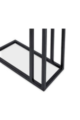 Modern European furniture - C-Shaped Oak Side Table - www.oroa.com