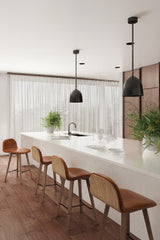 Modern European furniture - Tan Leather Counter Stool - www.oroa.com