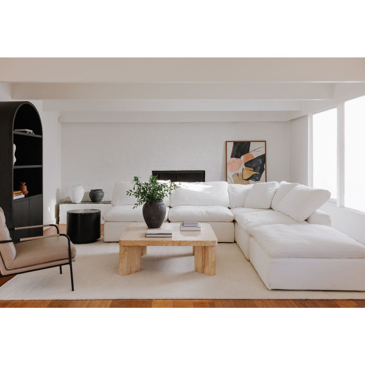 Modern European furniture - Fabric Upholstered Modular Chair - www.oroa.com