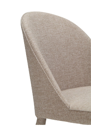 Modern European furniture - Gray Fabric Dining Chairs (2) - www.oroa.com