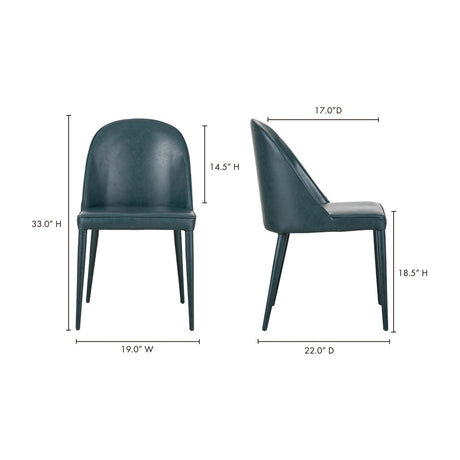 Modern European furniture - Vegan Leather Dining Chairs (2) - www.oroa.com