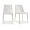 Modern European furniture - Minimalist Vegan Leather Dining Chairs (2) - www.oroa.com