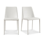 Modern European furniture - Minimalist Vegan Leather Dining Chairs (2) - www.oroa.com