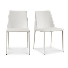 Modern European furniture - Minimalist Vegan Leather Dining Chairs (2) - www.oroa.com