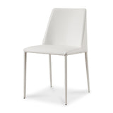 Modern European furniture - Minimalist Vegan Leather Dining Chairs (2) - www.oroa.com