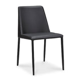 Modern European furniture - Minimalist Vegan Leather Dining Chairs (2) - www.oroa.com