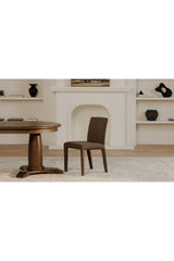 Modern European furniture - Fabric Upholstered Dining Chairs (2) - www.oroa.com