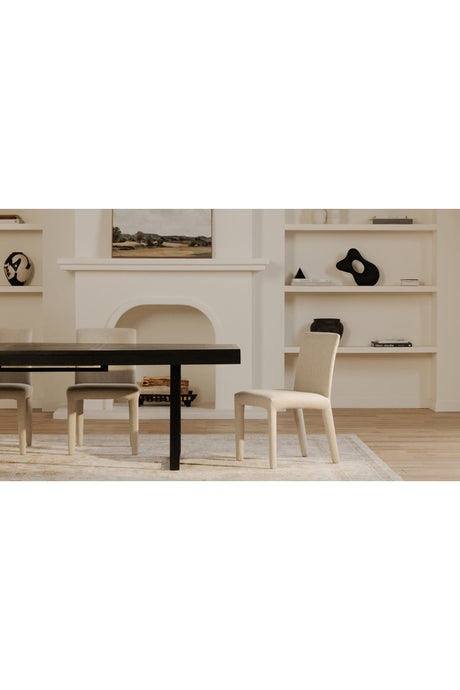 Modern European furniture - Fabric Upholstered Dining Chairs (2) - www.oroa.com