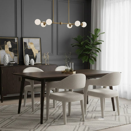 Modern European furniture - Upholstered Open-Back Dining Chair - www.oroa.com