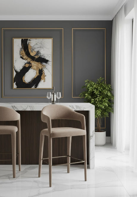 Modern European furniture - Open Barrel-Back Bar Stool - www.oroa.com