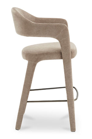Open Barrel-Back Bar Stool | Novi Living Martens | Oroa.com