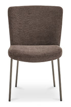 Modern European furniture - Blackened Bronze Frame Dining Chairs (2) - www.oroa.com