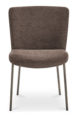 Modern European furniture - Blackened Bronze Frame Dining Chairs (2) - www.oroa.com