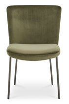 Modern European furniture - Blackened Bronze Frame Dining Chairs (2) - www.oroa.com