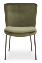 Modern European furniture - Blackened Bronze Frame Dining Chairs (2) - www.oroa.com