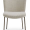 Modern European furniture - Blackened Bronze Frame Dining Chairs (2) - www.oroa.com