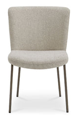 Modern European furniture - Blackened Bronze Frame Dining Chairs (2) - www.oroa.com