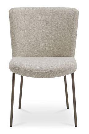 Modern European furniture - Blackened Bronze Frame Dining Chairs (2) - www.oroa.com