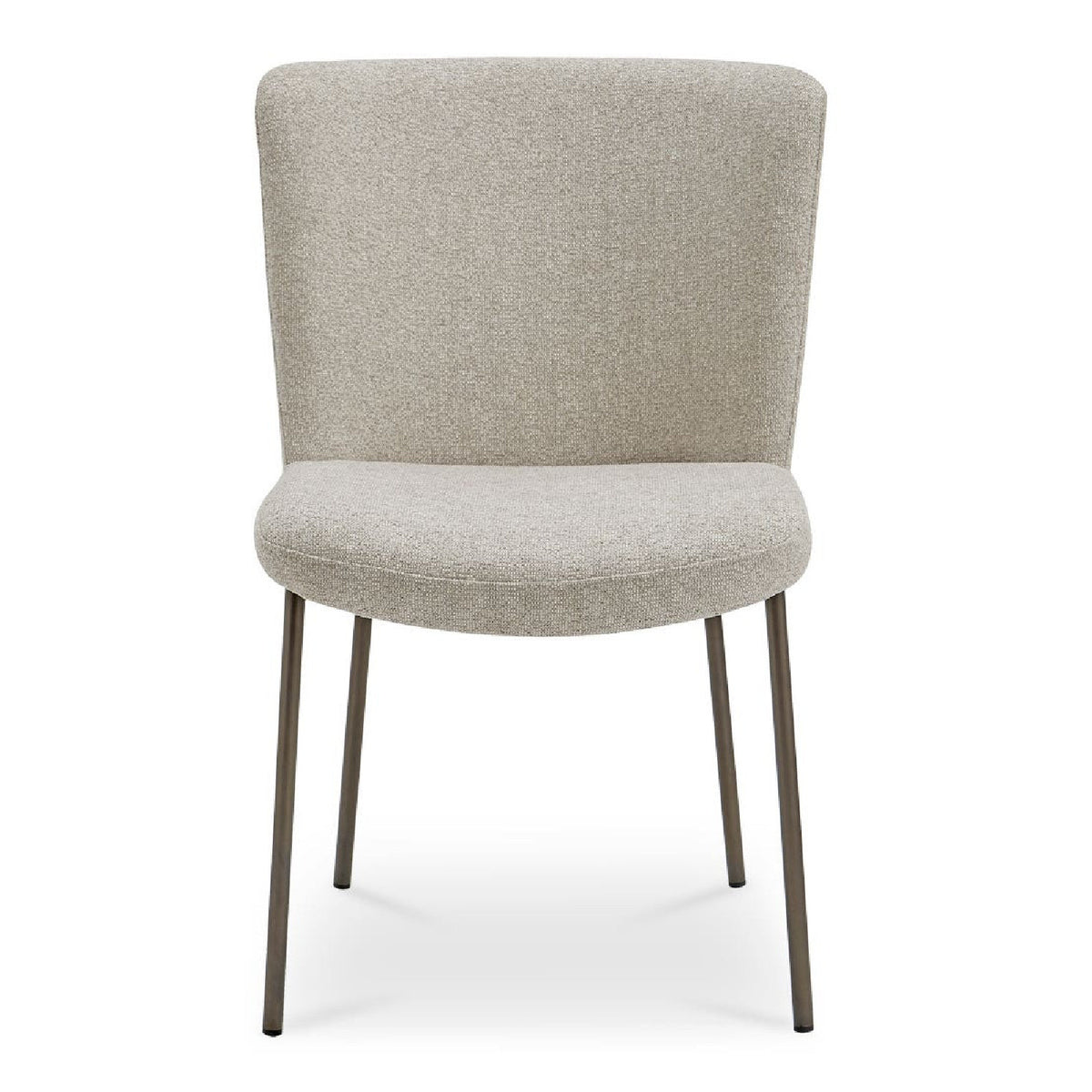 Modern European furniture - Blackened Bronze Frame Dining Chairs (2) - www.oroa.com