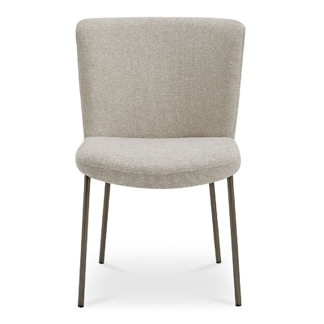 Modern European furniture - Blackened Bronze Frame Dining Chairs (2) - www.oroa.com