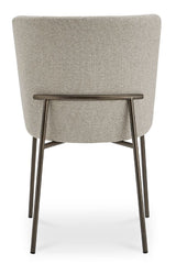 Modern European furniture - Blackened Bronze Frame Dining Chairs (2) - www.oroa.com