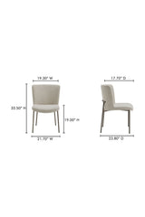 Modern European furniture - Blackened Bronze Frame Dining Chairs (2) - www.oroa.com