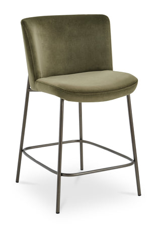 Barrel Back Fabric Counter Stool | Novi Living Early | Oroa.com