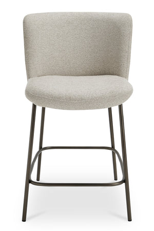 Barrel Back Fabric Counter Stool | Novi Living Early | Oroa.com